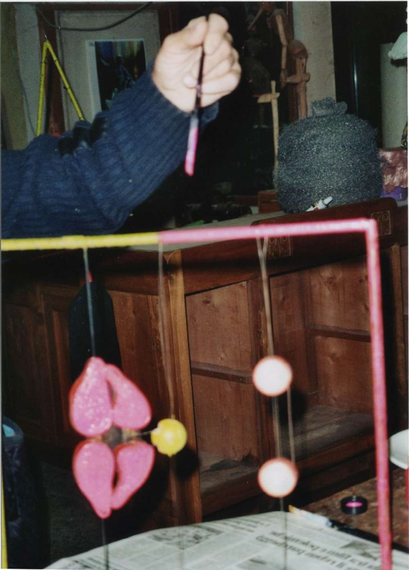 John durante il restauro